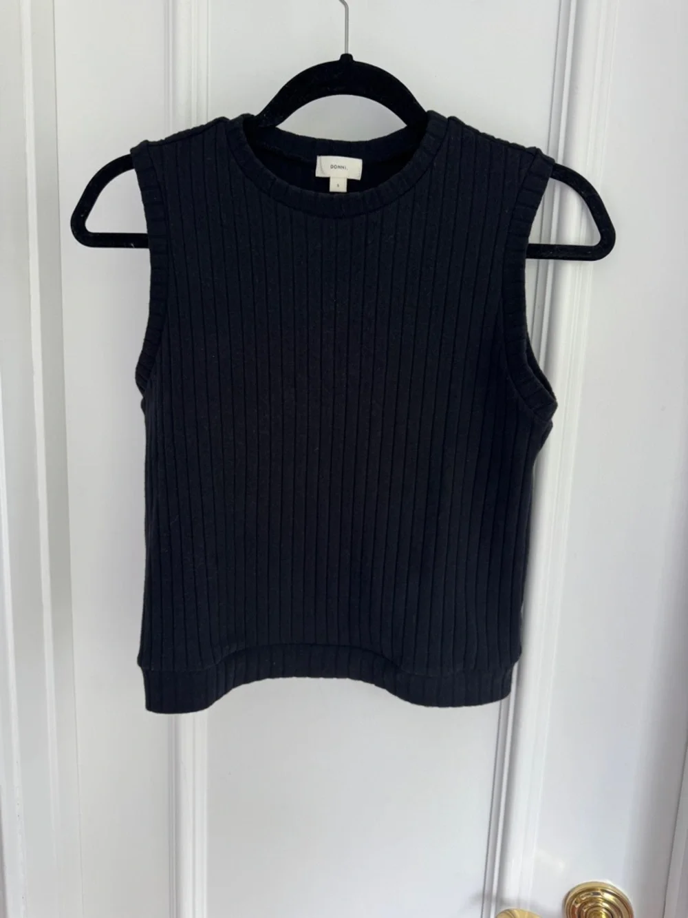 Donni The Sweater Rib Shell Size Small - Picture 5 of 8